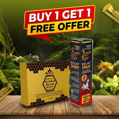 Buy Golden Royal Honey and Knight Rider Delay Spray Free