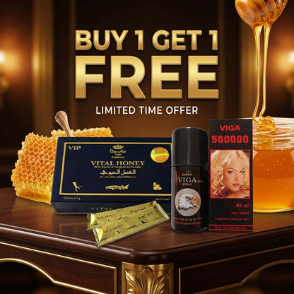 Buy Vital Honey 12 Sachet Box and Get Viga Delay Spray Free