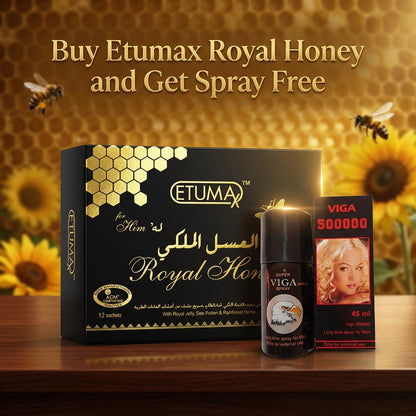 Buy Etumax Royal Honey and Delay Spray Free