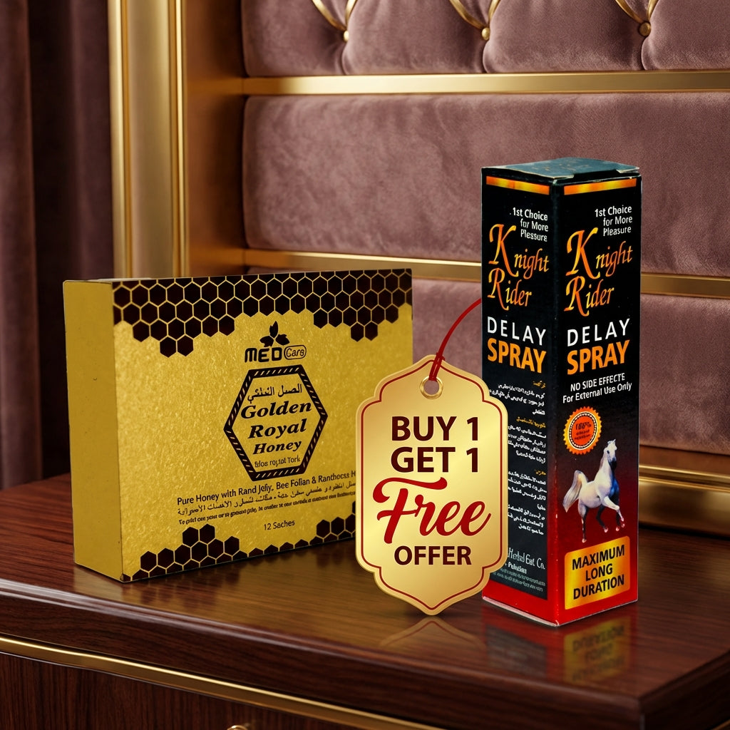 Buy Golden Royal Honey and Knight Rider Delay Spray Free
