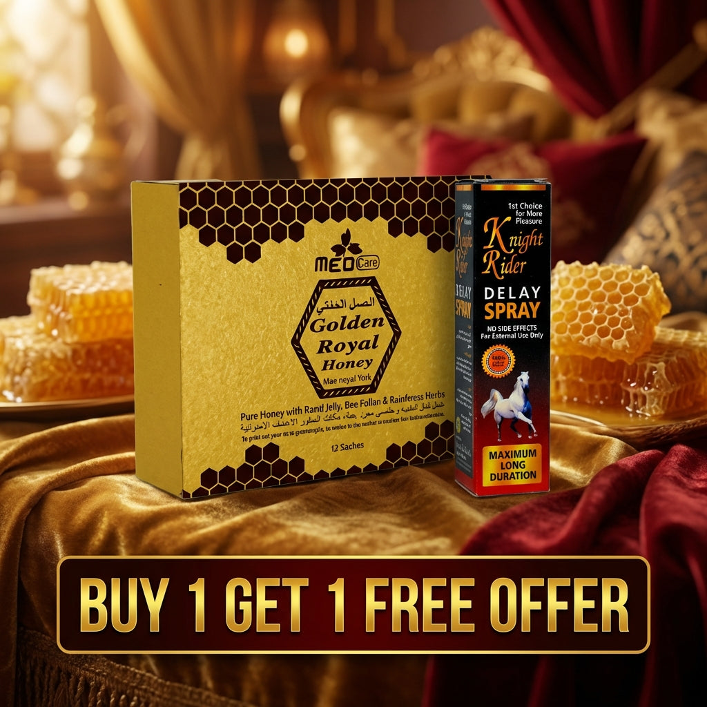Buy Golden Royal Honey and Knight Rider Delay Spray Free