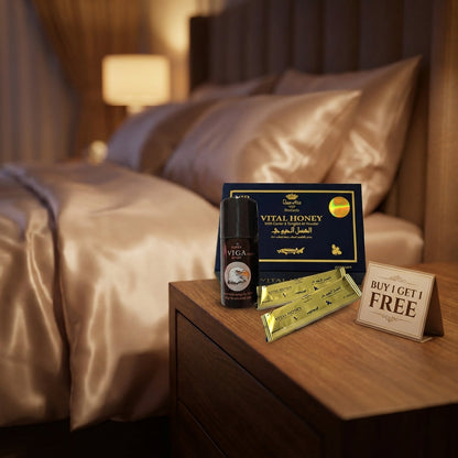 Buy Vital Honey 12 Sachet Box and Get Viga Delay Spray Free