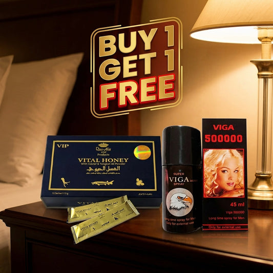 Buy Vital Honey 12 Sachet Box and Get Viga Delay Spray Free