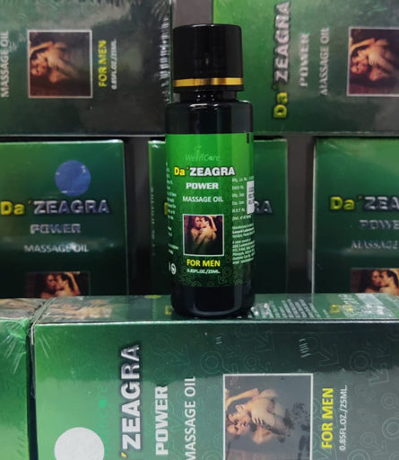 Da Zeagra Power Massage Oil — Pack of 4 (25ml x4) | Best Value